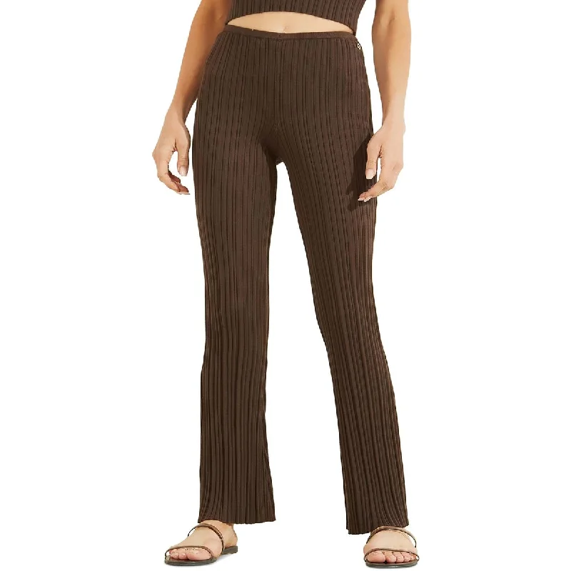 Big Savings Carmella Womens Ribbed Knit High-Waist Pants