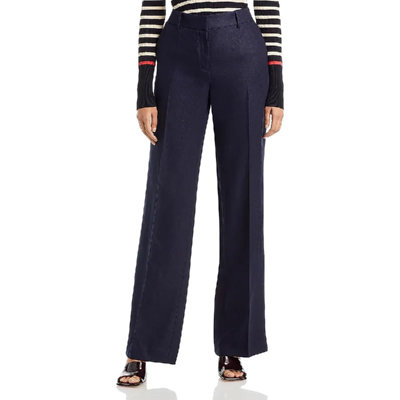 Price Drop Womens High Rise Pleated Wide Leg Pants
