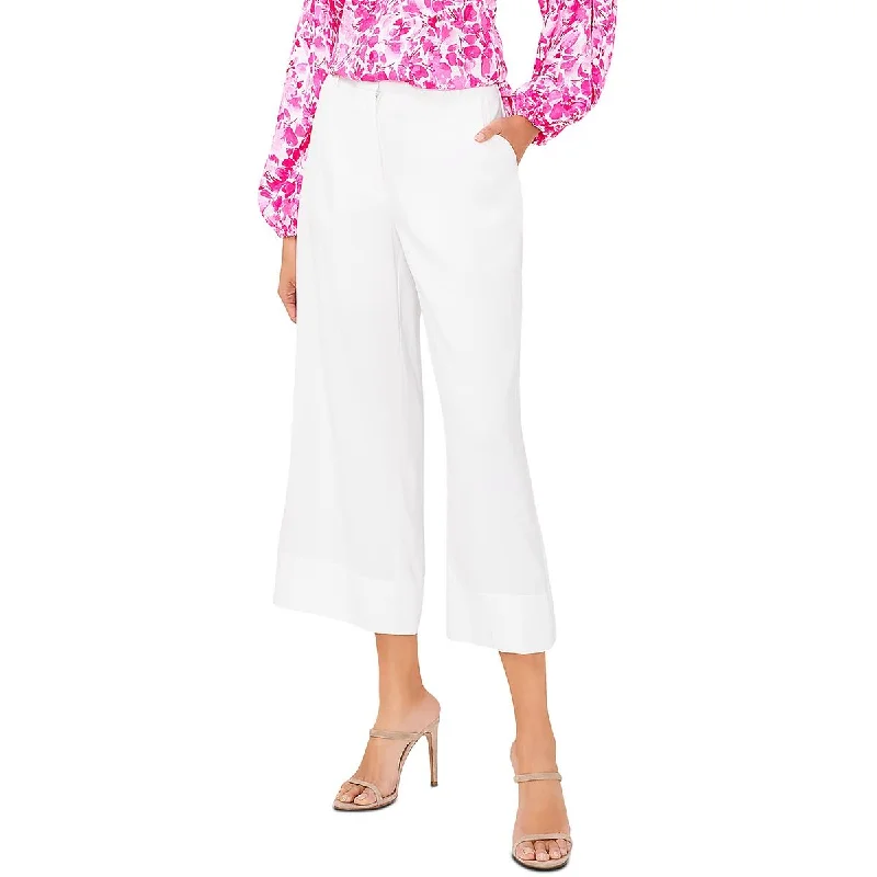 Amazing Deals Womens High Rise Cropped Wide Leg Pants