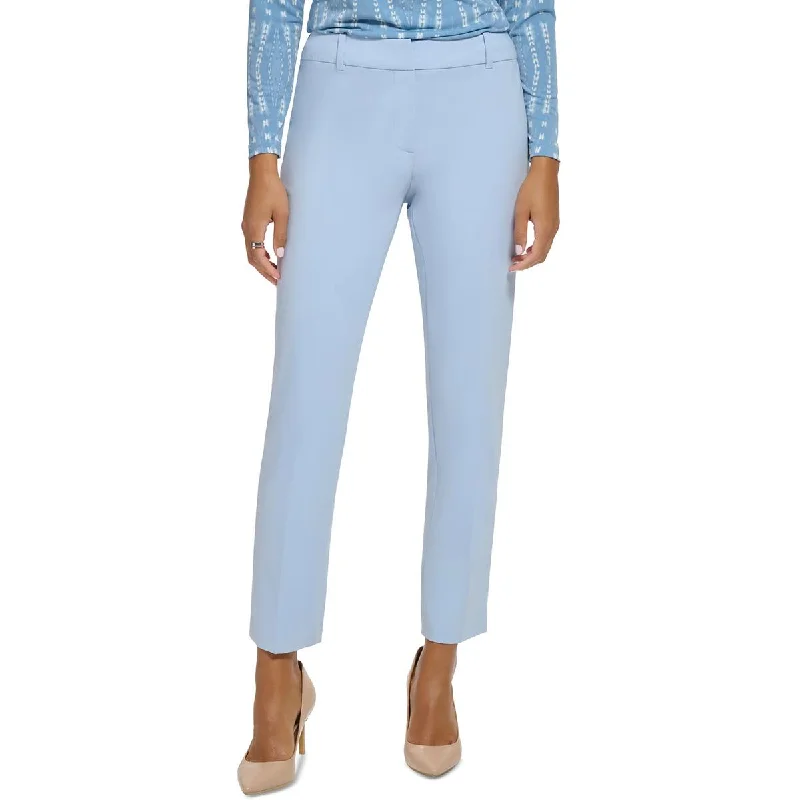 Great Deals Petites Womens High Rise Solid Ankle Pants