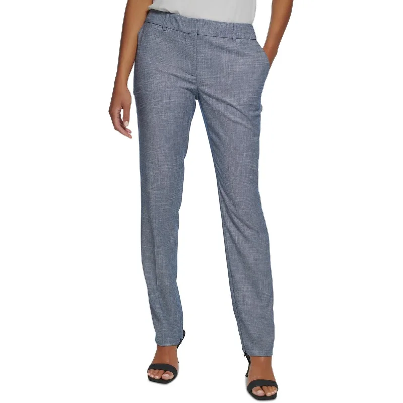 Final Clearance Womens High Rise Ankle Straight Leg Pants