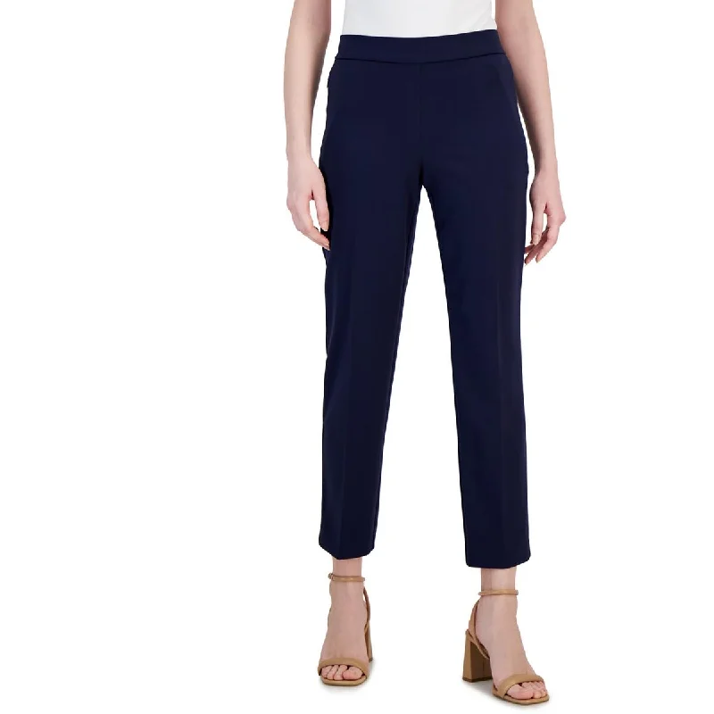 Online Only Womens High Rise Solid Ankle Pants