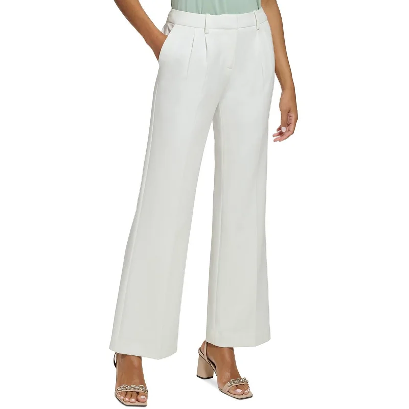 Best Seller Petites Womens Pleated Crepe Dress Pants