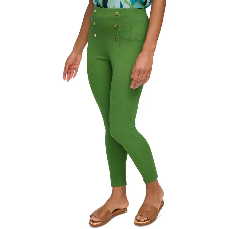 Super Savings Womens Button Knit Skinny Pants