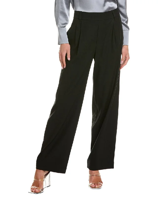Bargain Prices Vince Straight Leg Pull-On Linen-Blend Pant