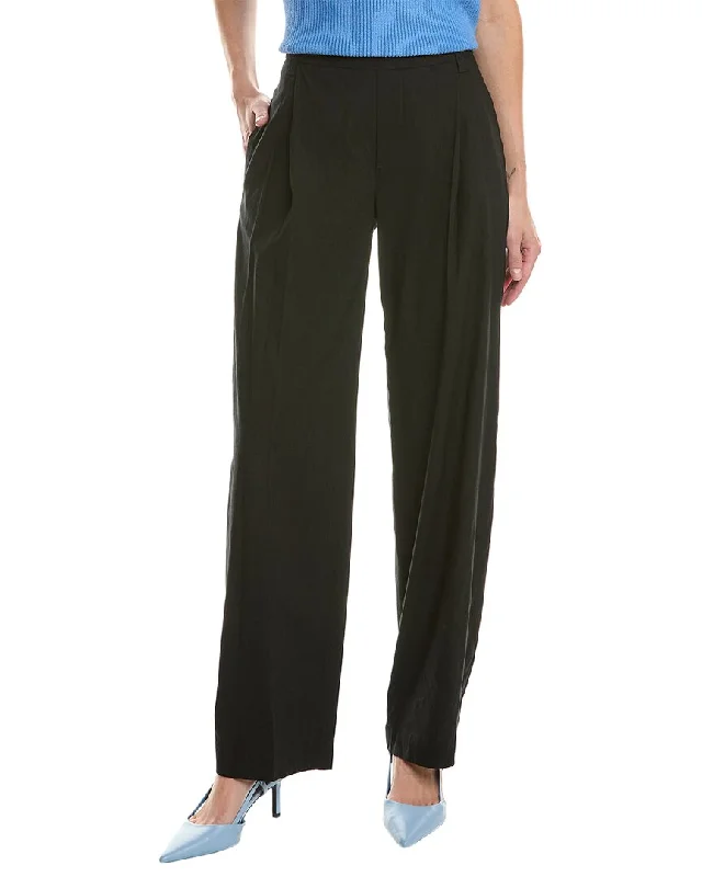 Don't Wait Vince Pleat Front Linen-Blend Pant