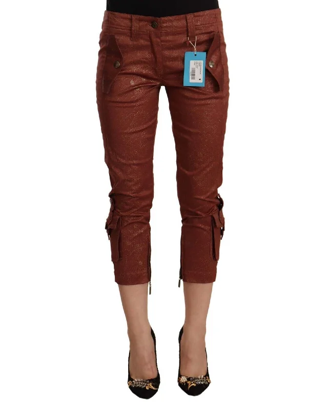 Special Offer Just Cavalli  Womens Rust Cropped Trousers