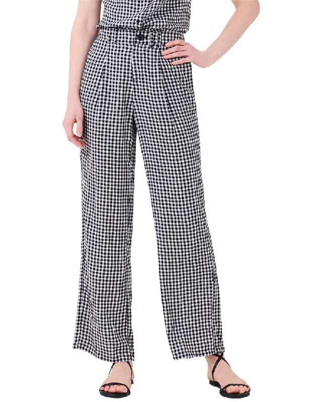 Must-Have Deals Nic+Zoe Drapey Gingham Wide-Leg Pant