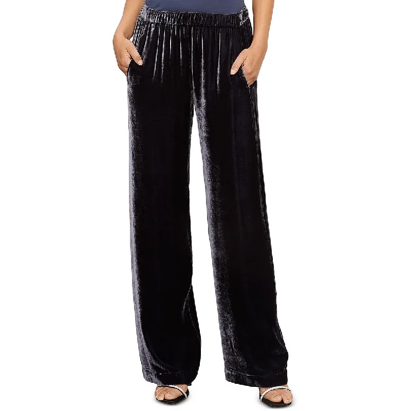 Weekend Flash Sale Womens Velvet Wide Leg Dress Pants