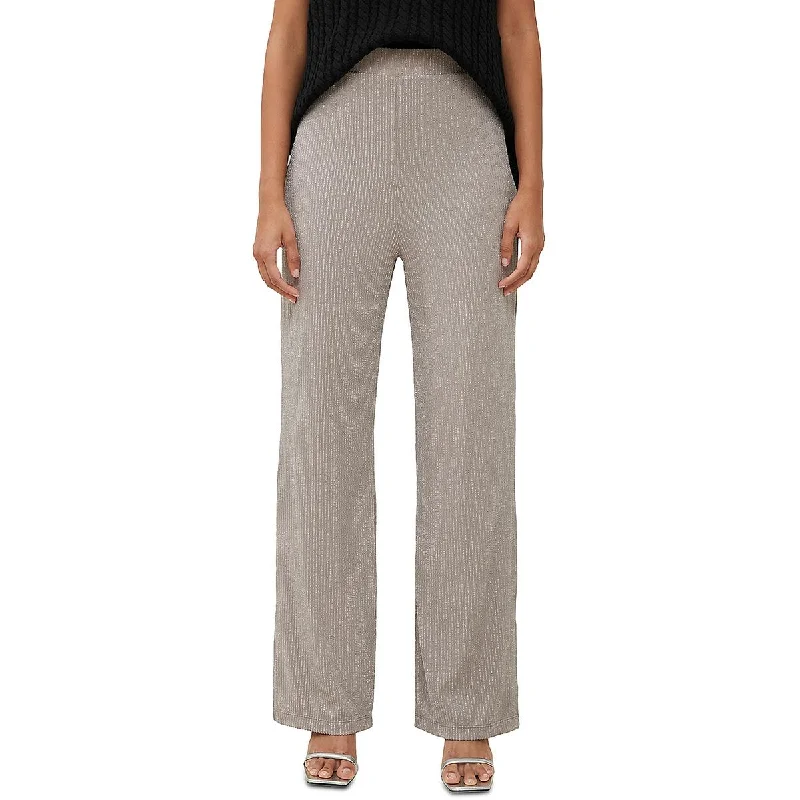 Special Price Paula Womens Metallic High Rise Trouser Pants