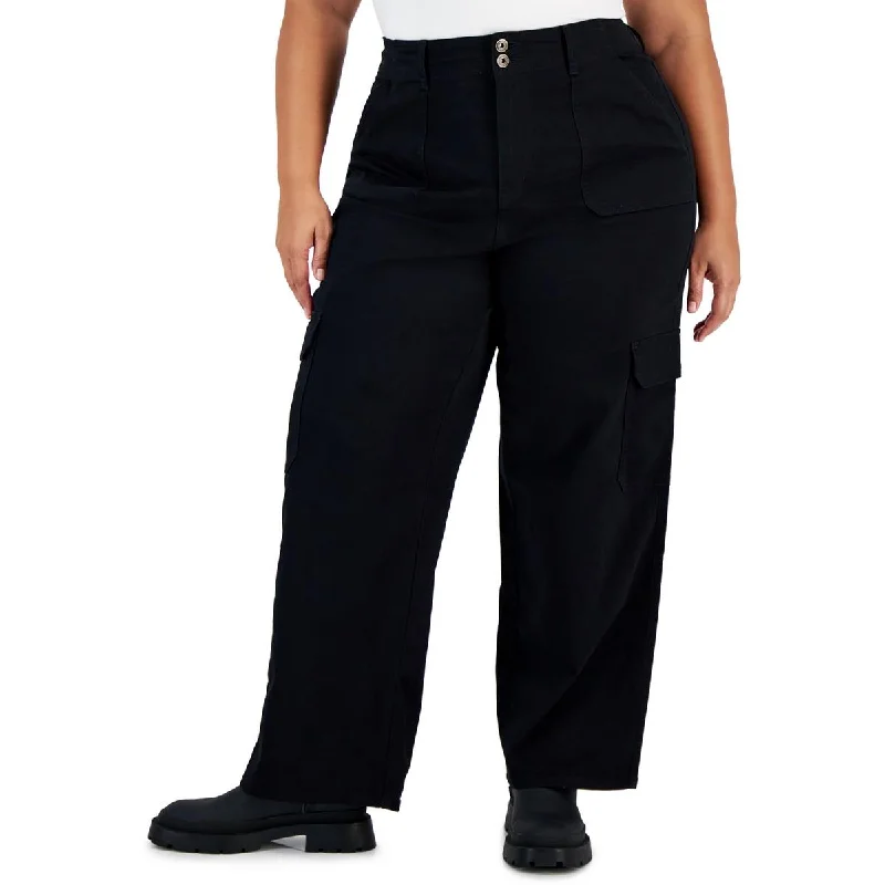 Online Only Womens Relaxed Fit Wide Leg Cargo Pants