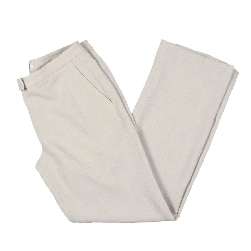 Limited Availability Petites Womens Mid Rise Office Trouser Pants