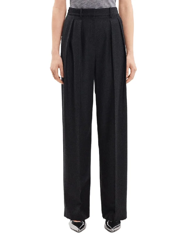 Doorbuster Deal Theory Double Pleat Wool Pant