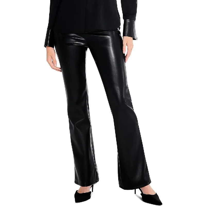 Blowout Sale Womens Faux Leather Bootcut Dress Pants