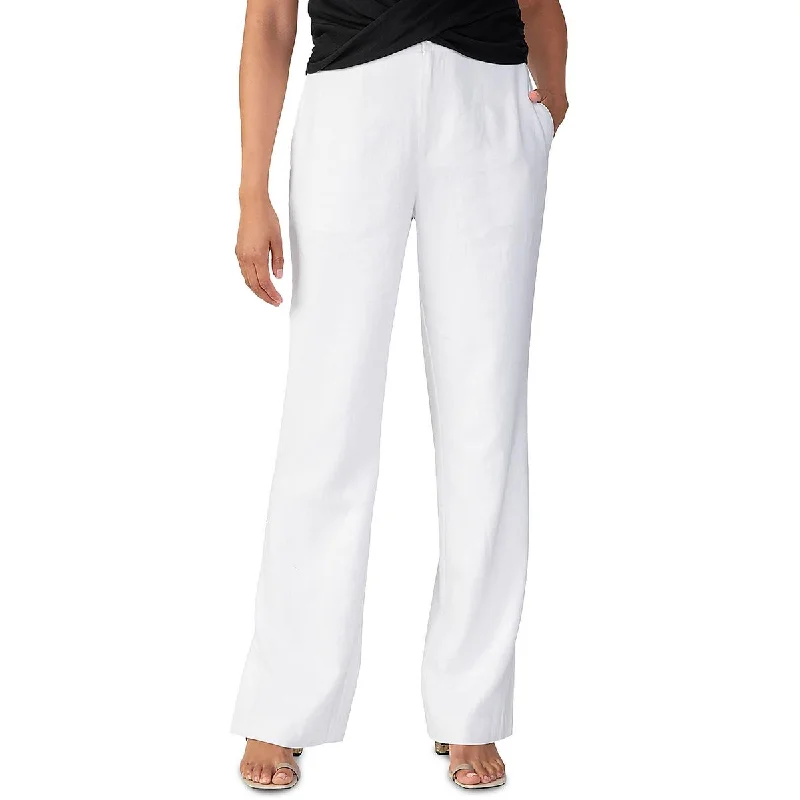 Friends and Family Sale Noho Womens Linen High Rise Trouser Pants