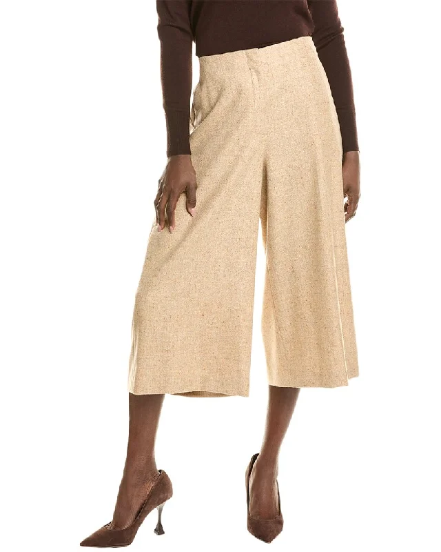Daily Deals Lafayette 148 New York Ryerson Cashmere & Silk-Blend Culotte