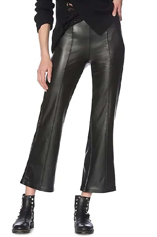 Buy Now HUE Faux Leather Cropped Pants