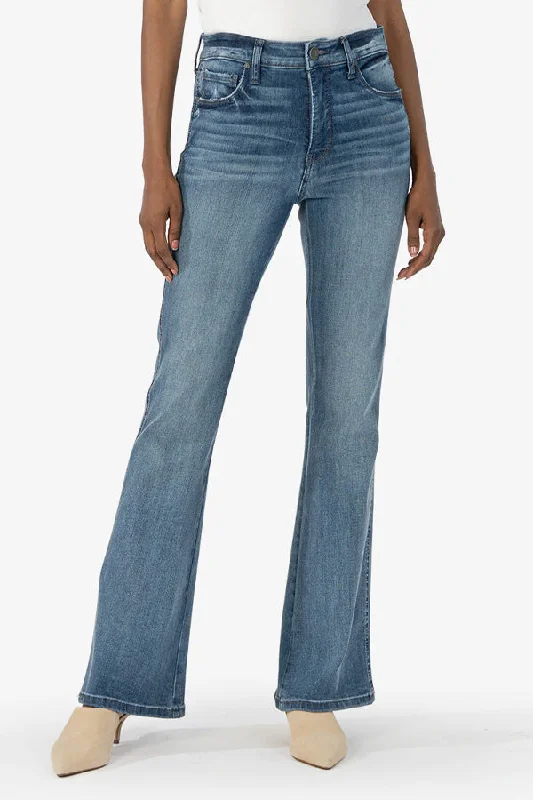 Massive Deals KUT Ana High Rise Fab Ab Flare Jeans