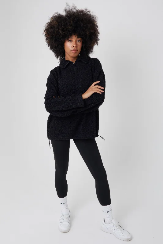 Sneak Peek Sale Oak Hill Borg Jumper & Leggings Set - Black
