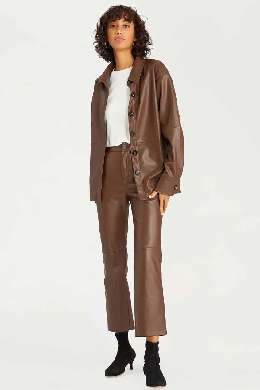 YEAR-End Clearance Sanctuary Leather Like Carnaby Kick Cropped Pant