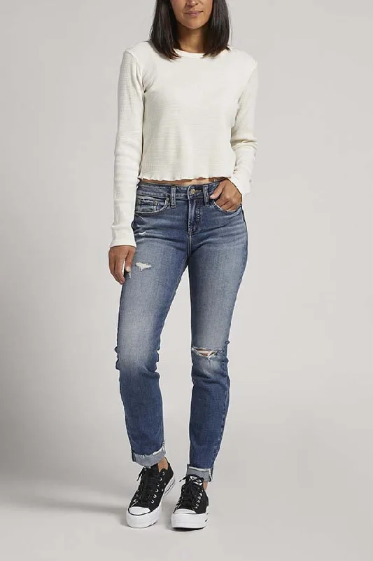 Discount Deals Silver Suki Mid Rise Slim Straight Curvy Jeans