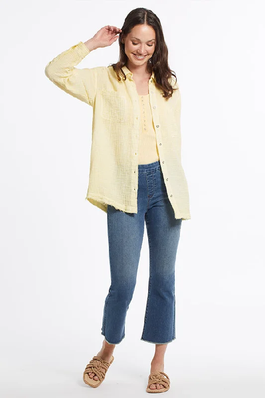 Best Bargains Tribal Audrey Pull-On Straight Crop Jeans