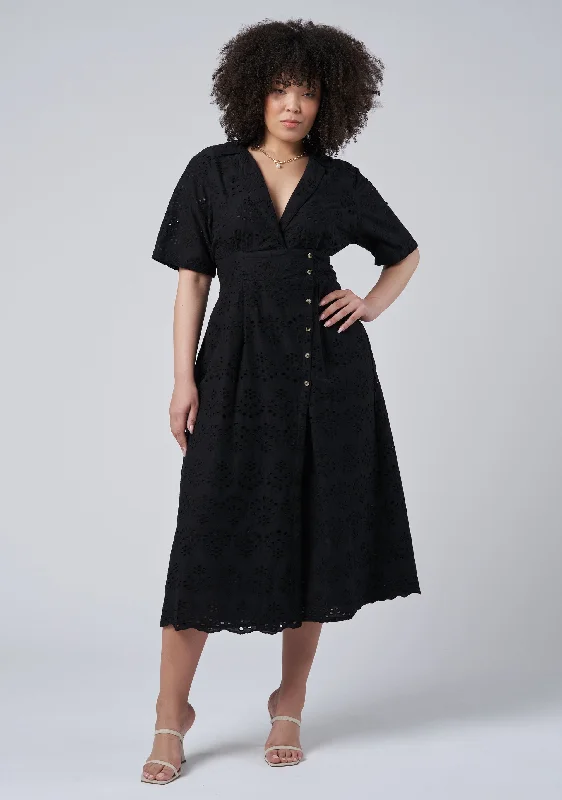 Discount Extravaganza Adeline Broderie Midi Dress