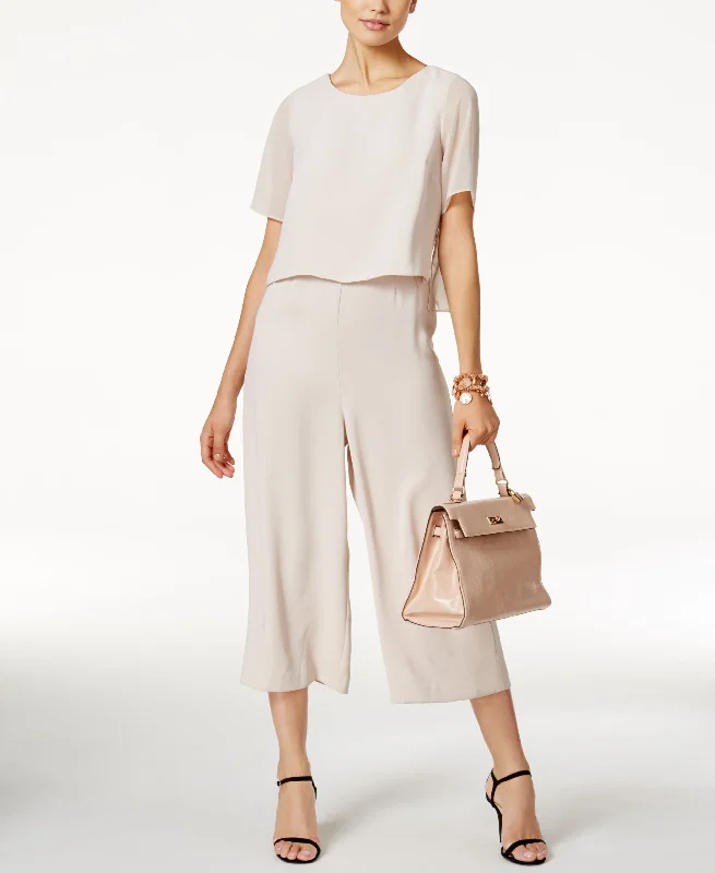 Can't Miss Alfani Cropped Popover Jumpsuit