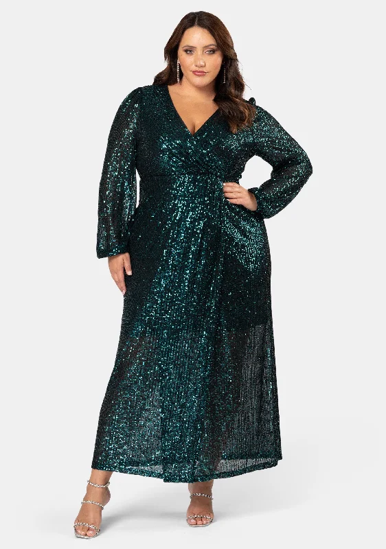 Deep Discounts All I Want Sequin Maxi Dress