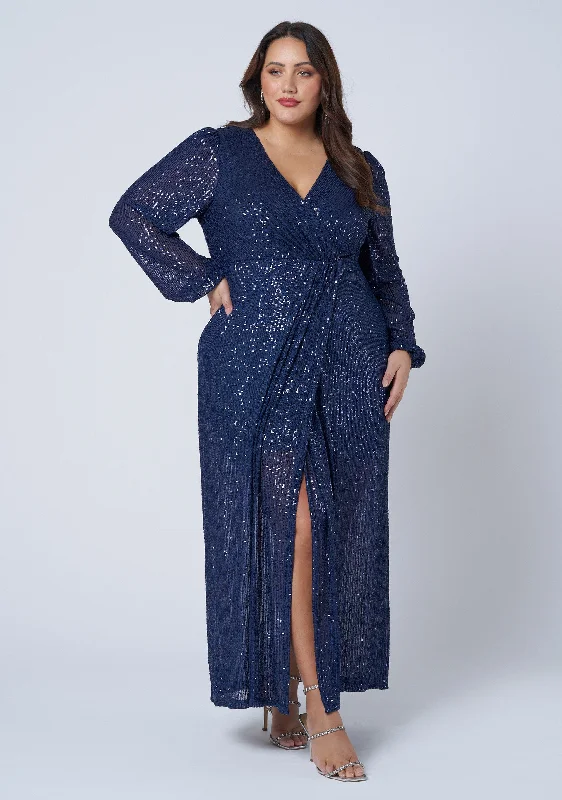 Members Only All I Want Sequin Maxi Dress