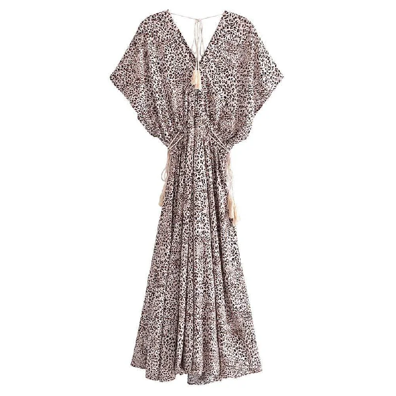 Limited Time Offer All-Over Animal Print Maxi Dress