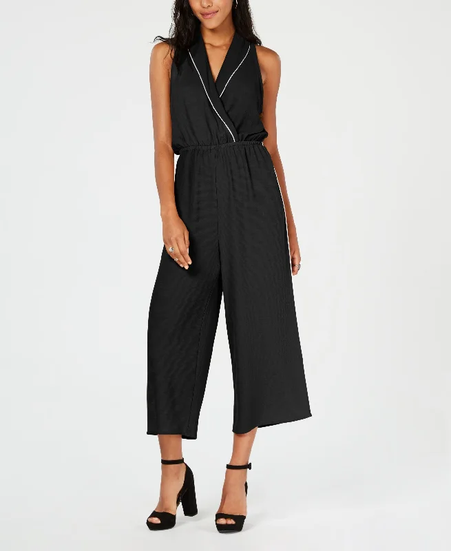 Bargain Prices Almost Famous Juniors Piped Collar Jumpsuit