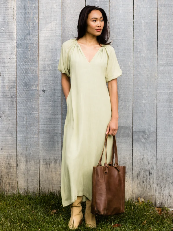 Savings Galore Amari Puff Sleeve Maxi Dress