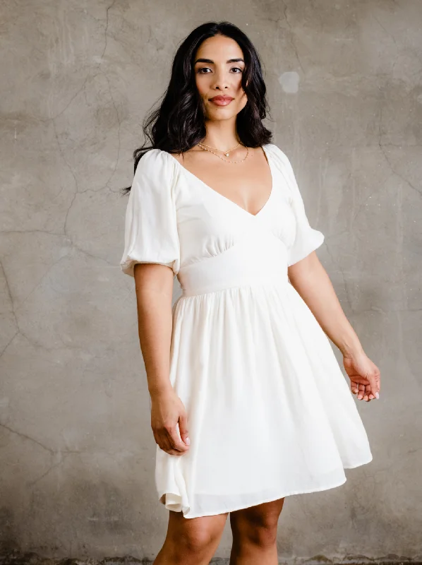 Take Advantage Arden Ruched Mini Dress