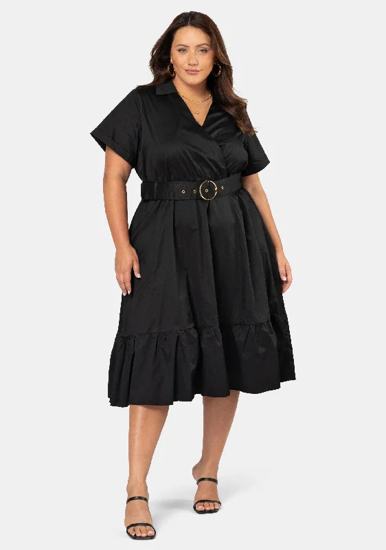 Closeout Aura Midi Shirt Dress