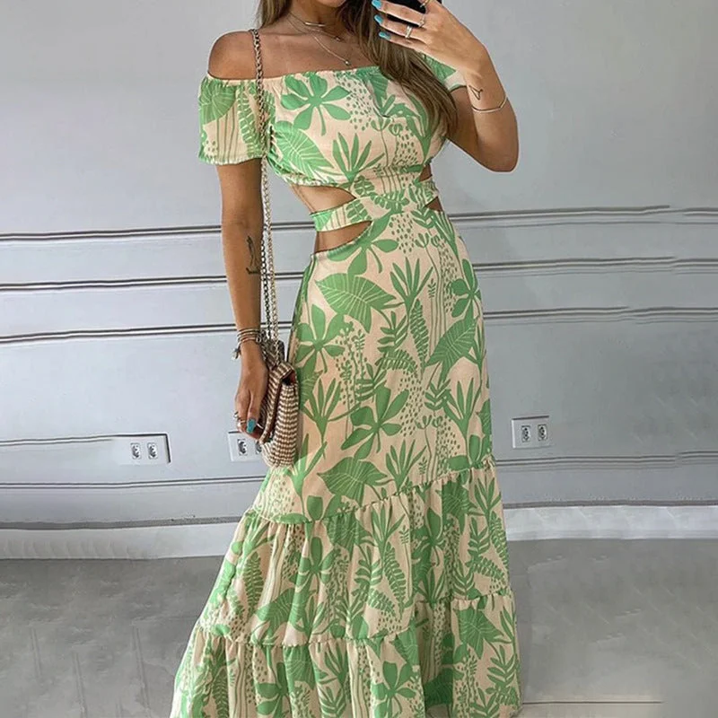 Super Savings Azzura Floral Print Maxi Dress