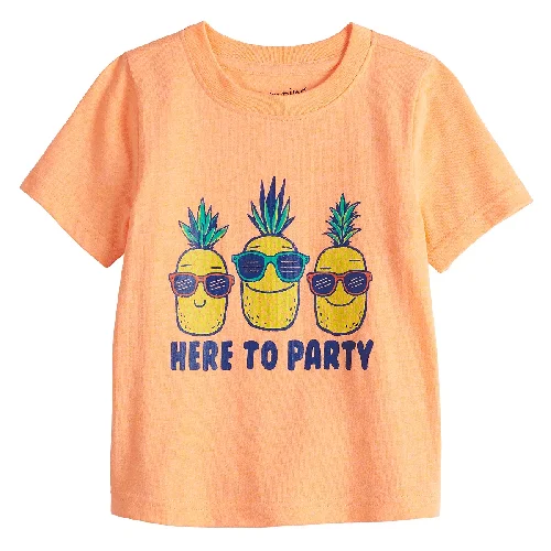 Instant Discount Baby Boy Jumping Beans® Softest Bright Orange Here to Party Pineapple Tshirt Instant Discount Baby Boy Jumping Beans® Softest Bright Orange Here to Party Pineapple Tshirt