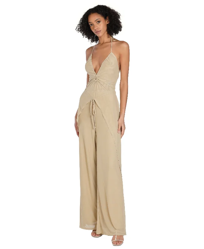 Reduced Prices Bar III Nicole Williams English Halter Jumpsuit