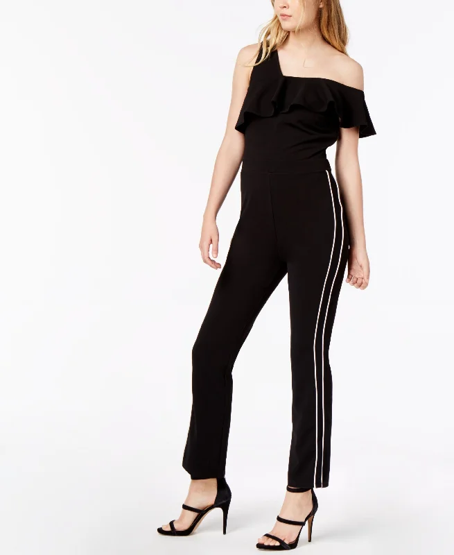New Arrival Bar III Ruffle Varsity Stripe Jumpsuit