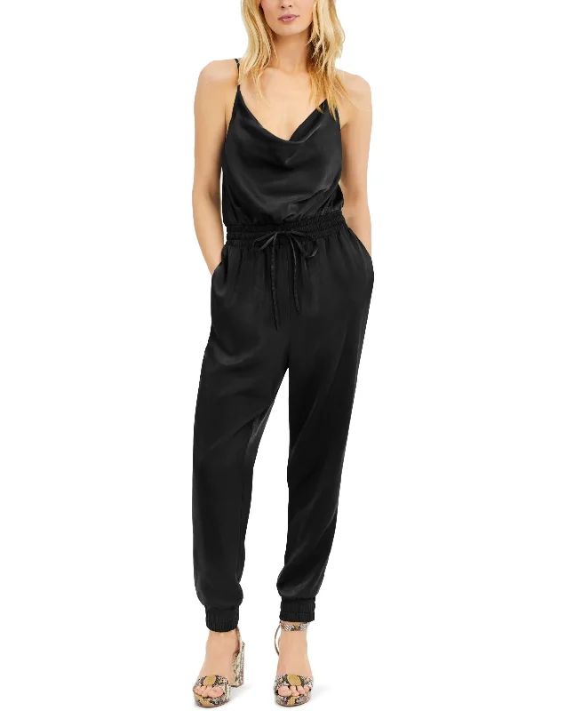 Midnight Sale Bar III Satin Jogger Jumpsuit