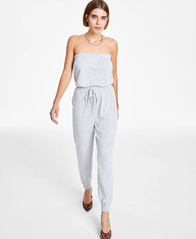 Price Drop Alert Bar III Strapless French Terry Jumpsuit