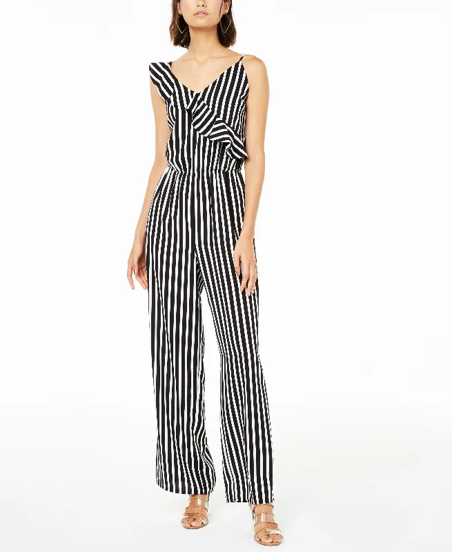 Time-Limited Offer Striped Jumpsuit