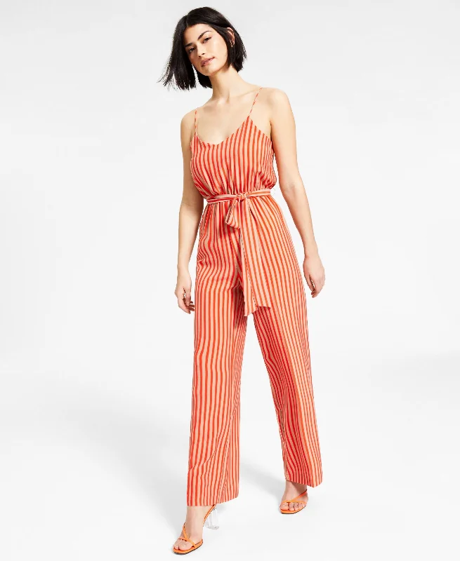 Sneak Peek Sale Bar III Striped Jumpsuit