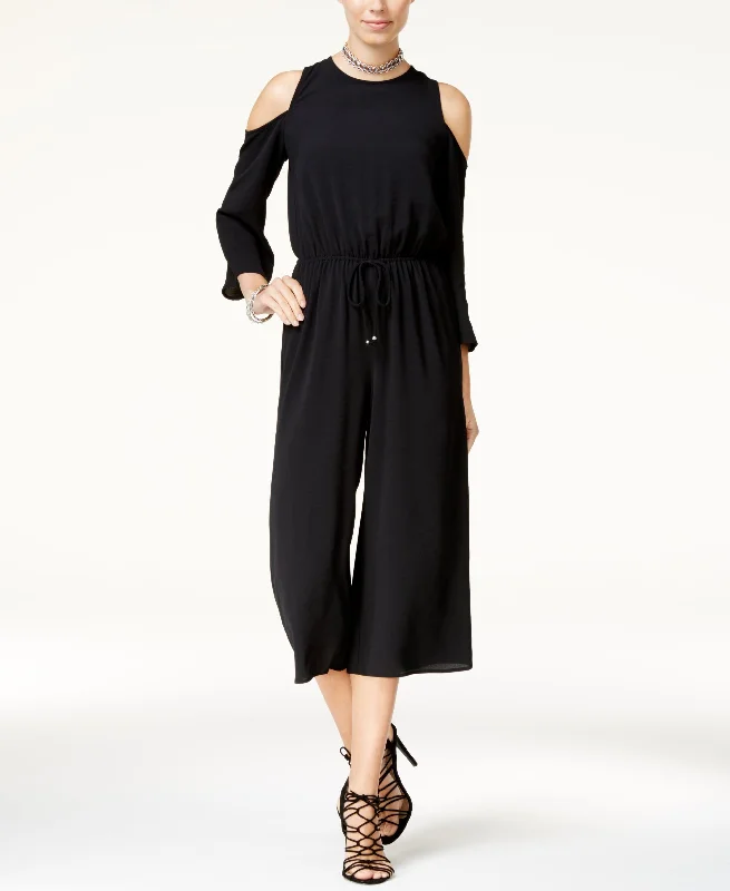 Reduced Prices Be Bop Juniors Cropped Cold Shoulder Jumpsuit