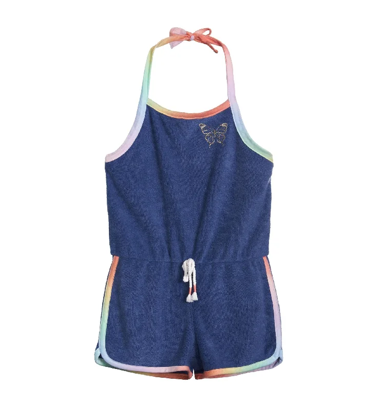 Price Drop Big Girls Graphic Terry Romper