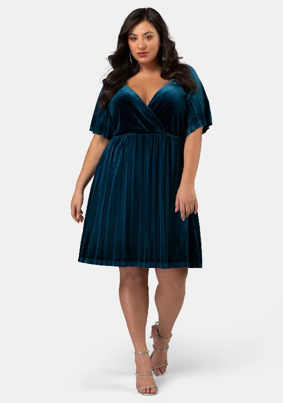 Clearance Sale Blushy Worthy Velvet Dress