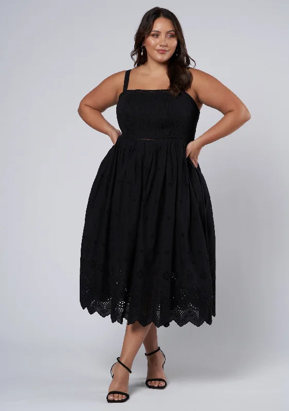 Deal Zone Brenna Broderie Midi Dress