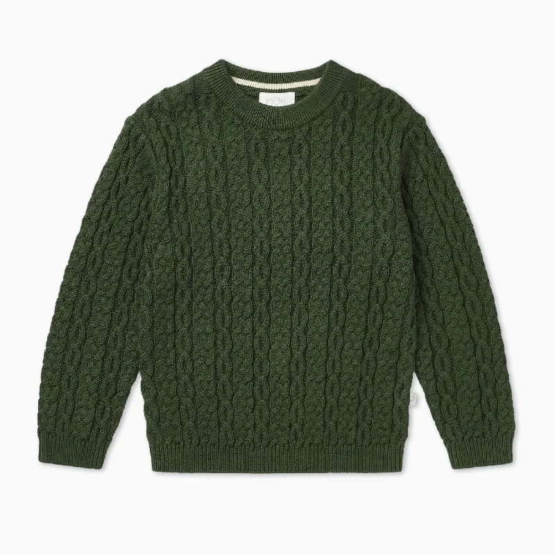 Deal Frenzy Cable Knit Jumper - Pine