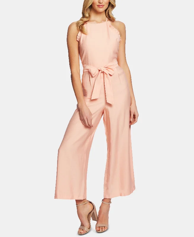 Limited Stock Cece Ruffled Tie Front Jumpsuit