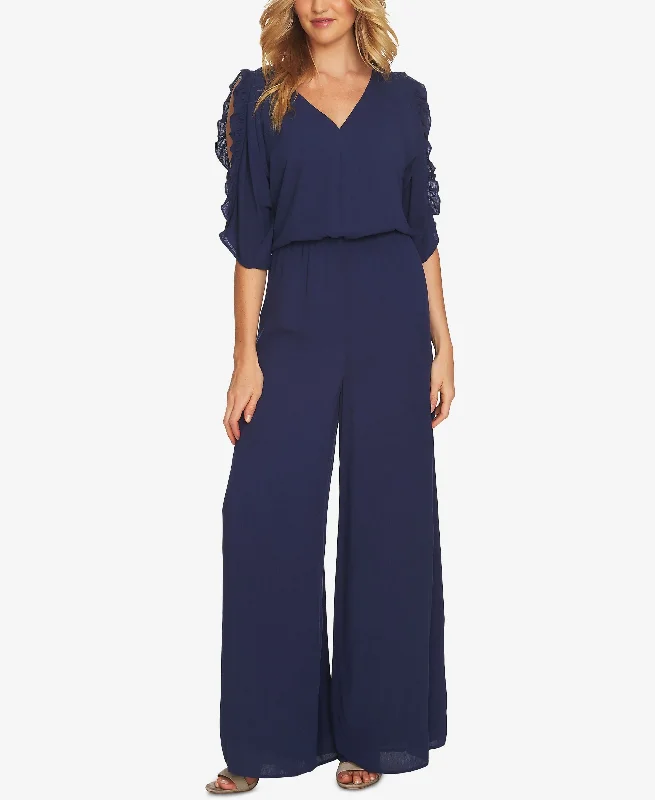 Price Reduction Cece Ruffled Wide Leg Jumpsuit